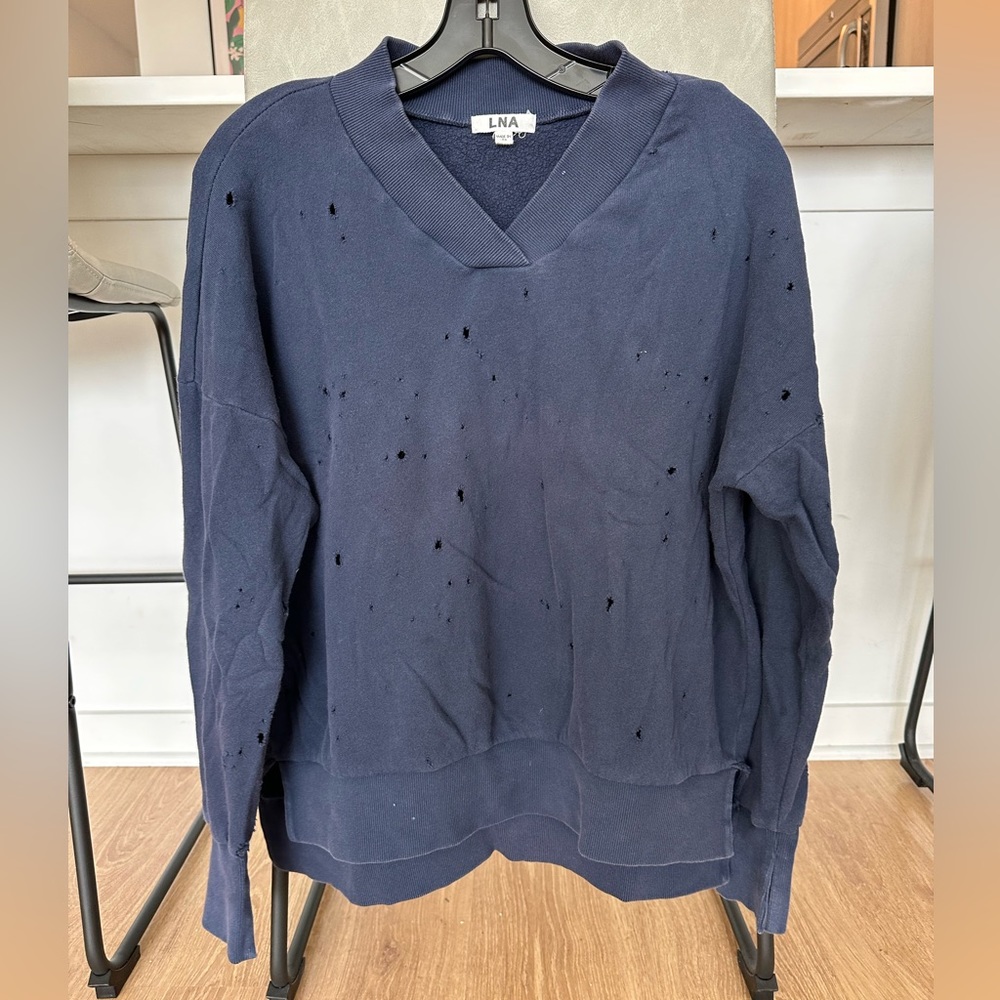 LNA distressed sweatshirt, never been worn!